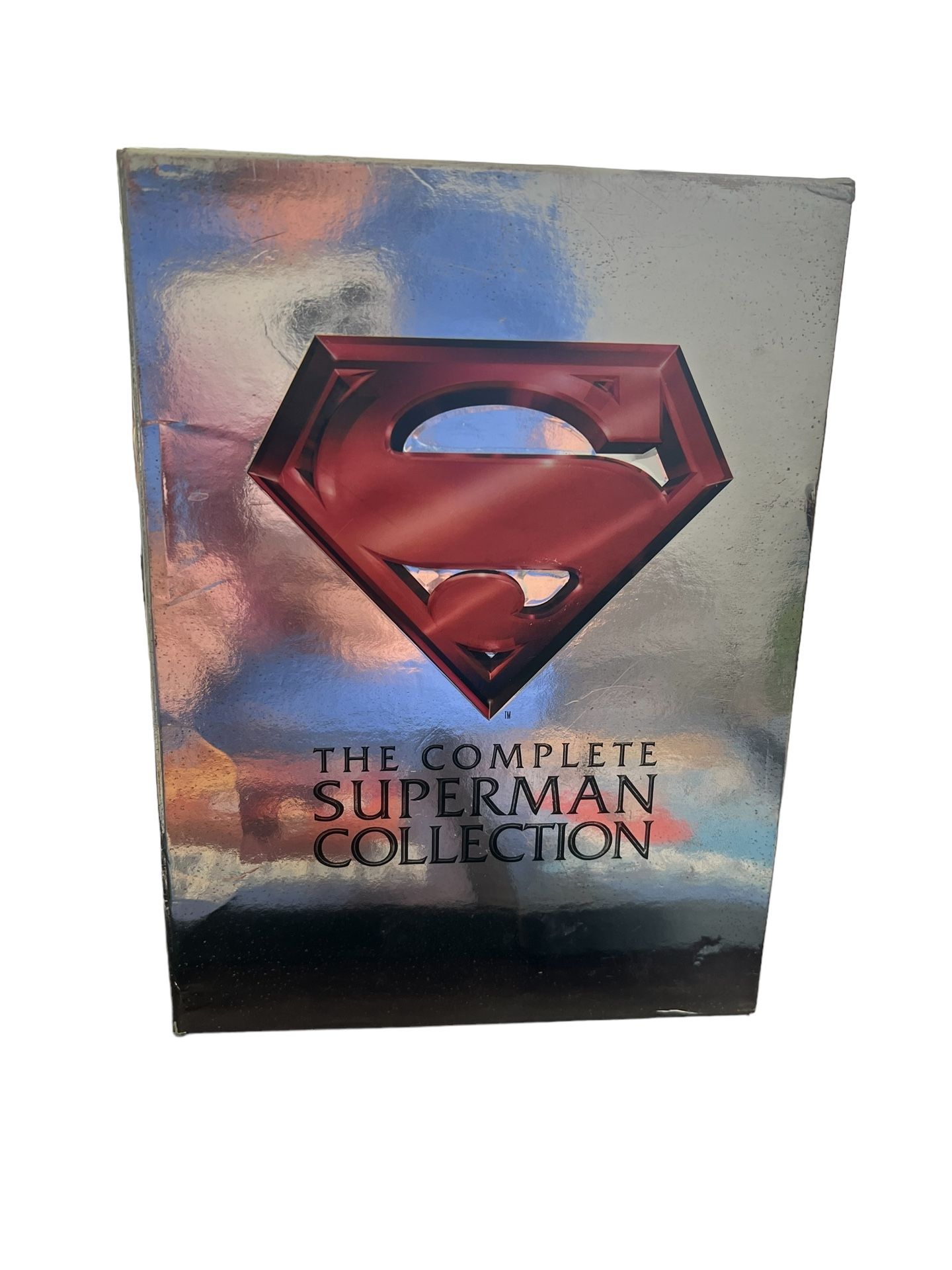 Complete Superman Collection (DVD, 2001, 4-Disc Set) Complete/CIB! Mint Discs! This 4-disc set includes all the Superman movies, featuring Gene Hack