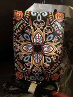 Hand made Art leather shoulder bag