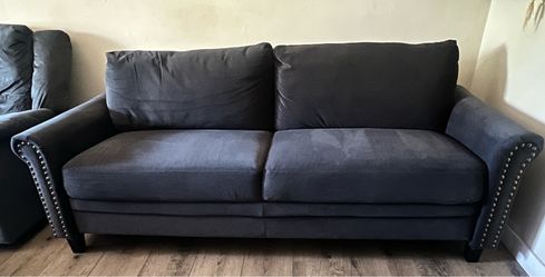 Blueish Gray Love Seat Couches