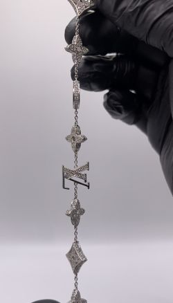 14K White Gold Diamond Bracelet