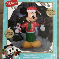 Disney Inflatable Mickey Mouse Yard Decor Christmas