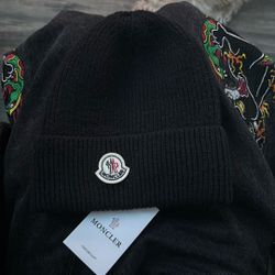 Black Moncler Beanie
