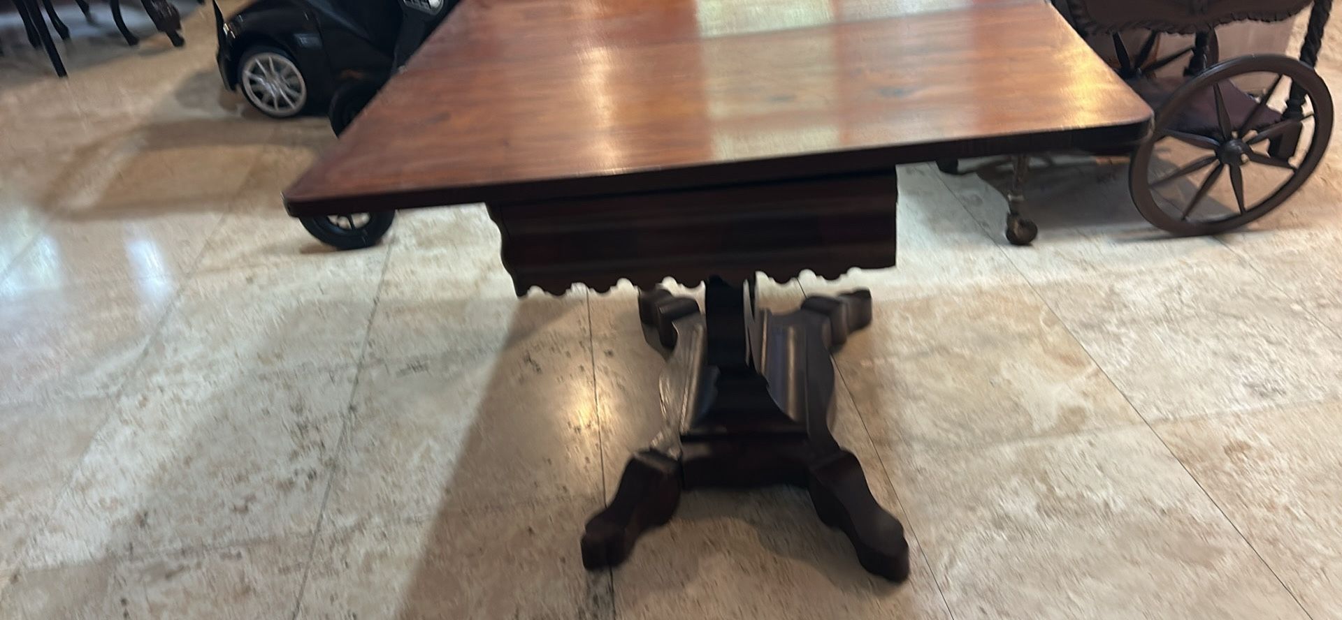 Antique Table — Playing Card Or Dining Table Wall Table