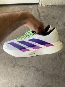 Adidas Evo SL White Purple Green Size 10.5 Men And 13 Men