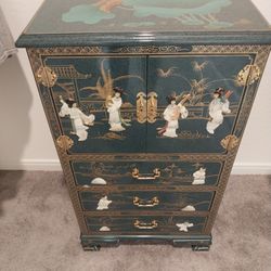 Vintage Asian Jade Jewelry Box