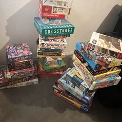 Board Game And Puzzle Lot