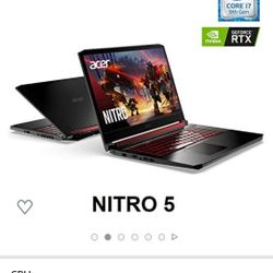 Acer NITRO 5 Gaming Laptop (I7 / Rtx 2060)