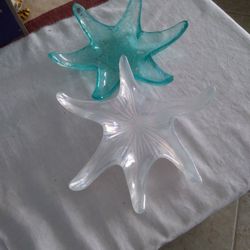 2 Starfish Candy Dishes