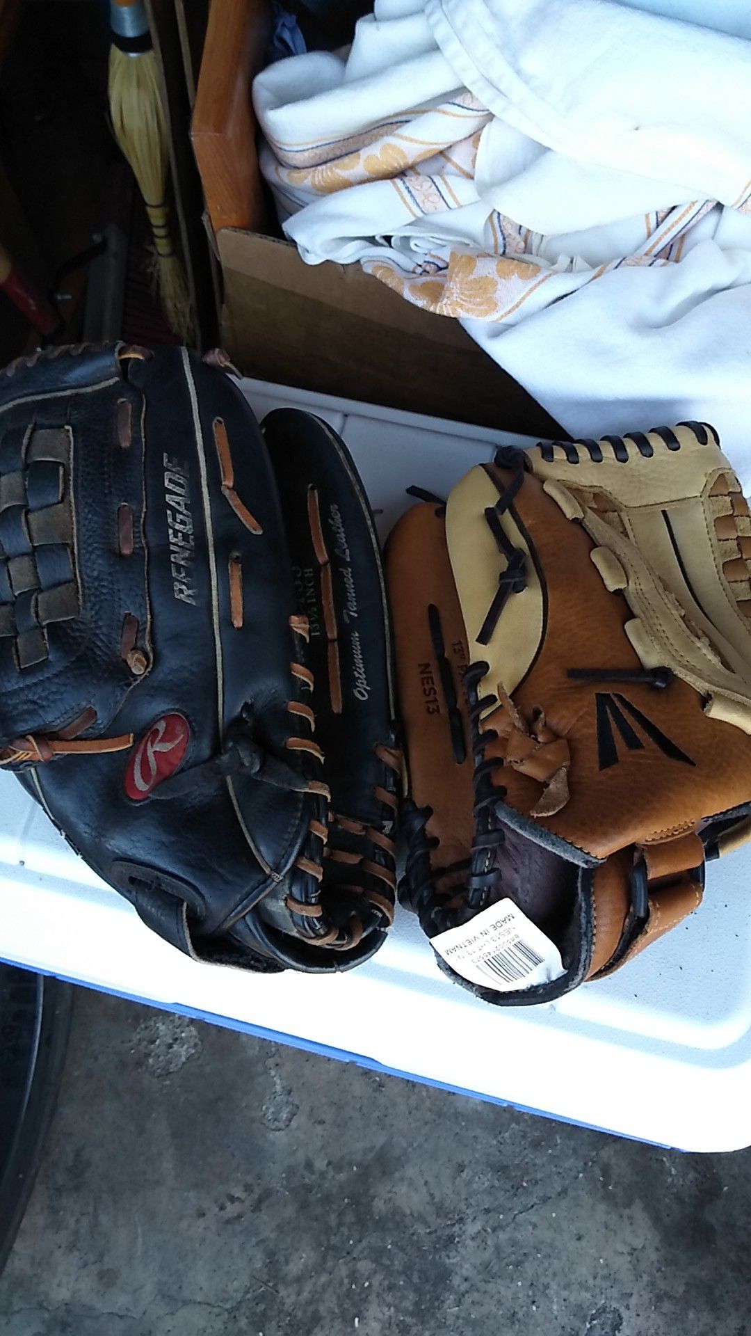 Baseball/softball gloves $20 for both