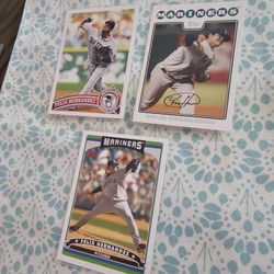 Seattle Mariners Felix Hernandez Joel Pineiro Jaime Moyer Freddy Garcia Carlos Guillen J.j Putz Kazuhiro Sasaki Ismael Castro Baseball Cards Lot 