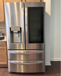 LG ThinQ French Door Refrigerator Stainless Steel