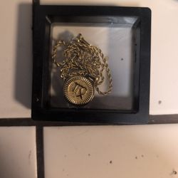 18k Gold Plated  Stainless Steel Zodiac Necklace 