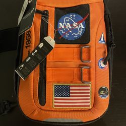 Orange NASA shoulder Bag