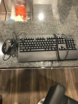 Gaming keyboard and mouse