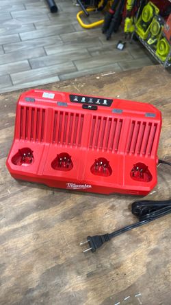 Milwaukee M12 12- volt Lithium-Ion 4-Port Sequential Battery Charger
