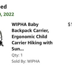 Ergonomic baby/ child Backpack Carrier