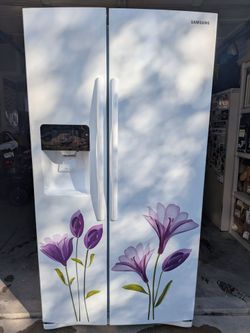 White Samsung refrigerator