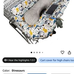 Dinosaur Shopping Cart Cover 