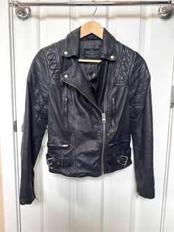 All Saints women leather jacket