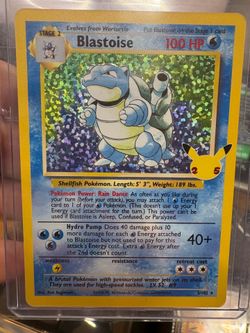 Pokémon Celebrations Blastoise 2/102 Classic Collection Holo Pokemon Card for sale