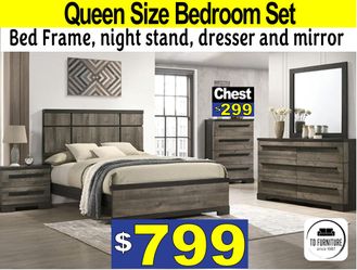 Queen bed set