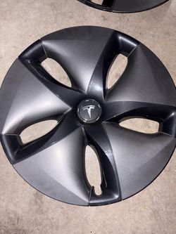 4 Tesla model 3 stock hub caps