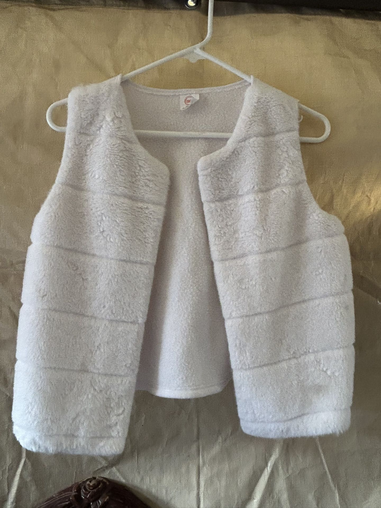 Girls White Vest