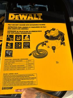 DEWALT DXV209P 9-Gallon Wet/Dry Vacuum with Detachable Blower