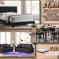 NEW BEDROOM FURNITURE DINING ROOM SECTIONAL SOFA AND MATTRESS BEDS AND MORE 