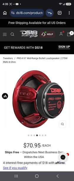 4 8" mids 4 tweeters ds18