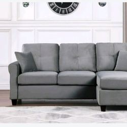 Grey Sectional 👍FREE FINANCING AVAILABLE 👉 0️⃣ DOWN PAYMENT ❗NO CREDIT CHECK❗ 