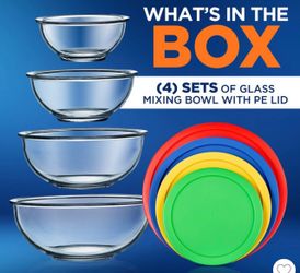 Glass 4  piece big size