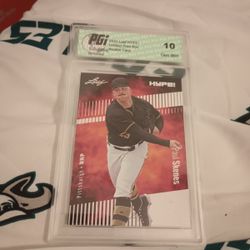 PGI 10 Gem Mint 2023 Leaf Hype Paul Skenes Pittsburgh Pirates Rookie Card 
