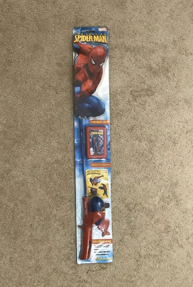 New Shakespeare Spiderman Fishing Kit 4' 6 Rod & Spooled Reel w/ Tackle  Box for Sale in Glendale, AZ - OfferUp