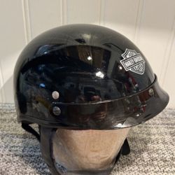 Harley Davidson Classic Logo Black DOT Motorcycle Helmet Sm/Med
