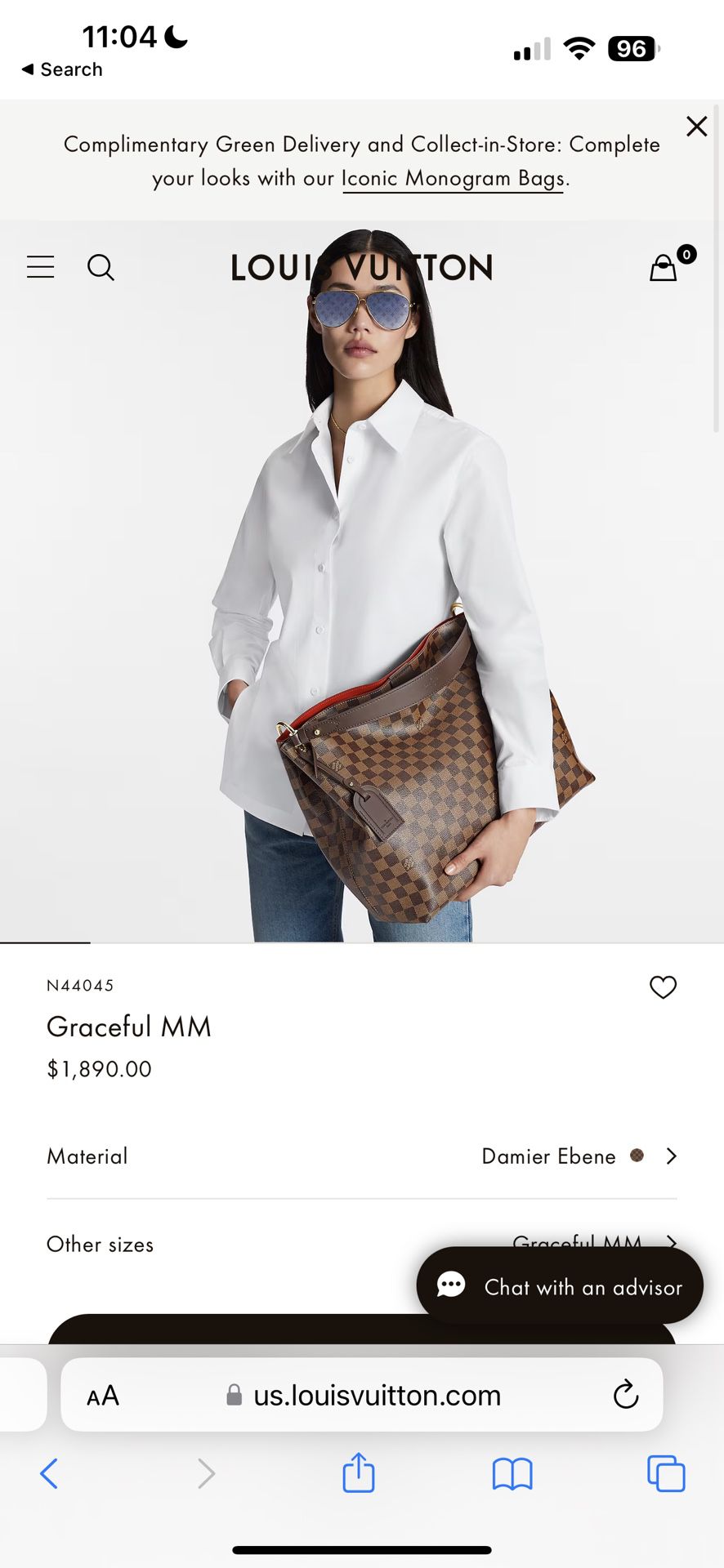 Louis Vuitton Graceful MM Damier Azur for Sale in Houston, TX - OfferUp