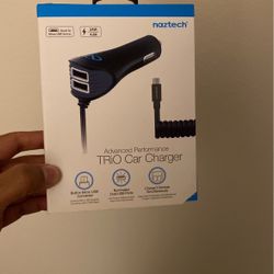 Car Charger With 3 Ports 8ft