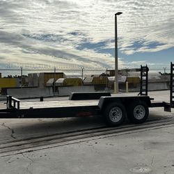 16’, 18’, 20’ Equipment Trailers, Equipos Pesados, Bobcat, Kubota, Caterpillar, Skid Steer 