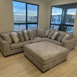 Grey American Furniture Warehouse Couch