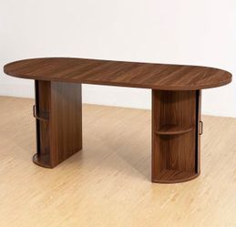 71” Oval Dining table • Brand new • Walnut 🪵