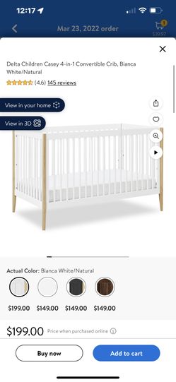 baby crib and mattress
