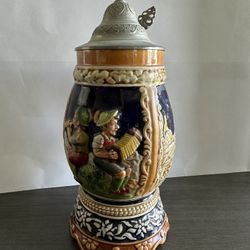 Beer Stein With Working Music Box On Bottom O Susanna