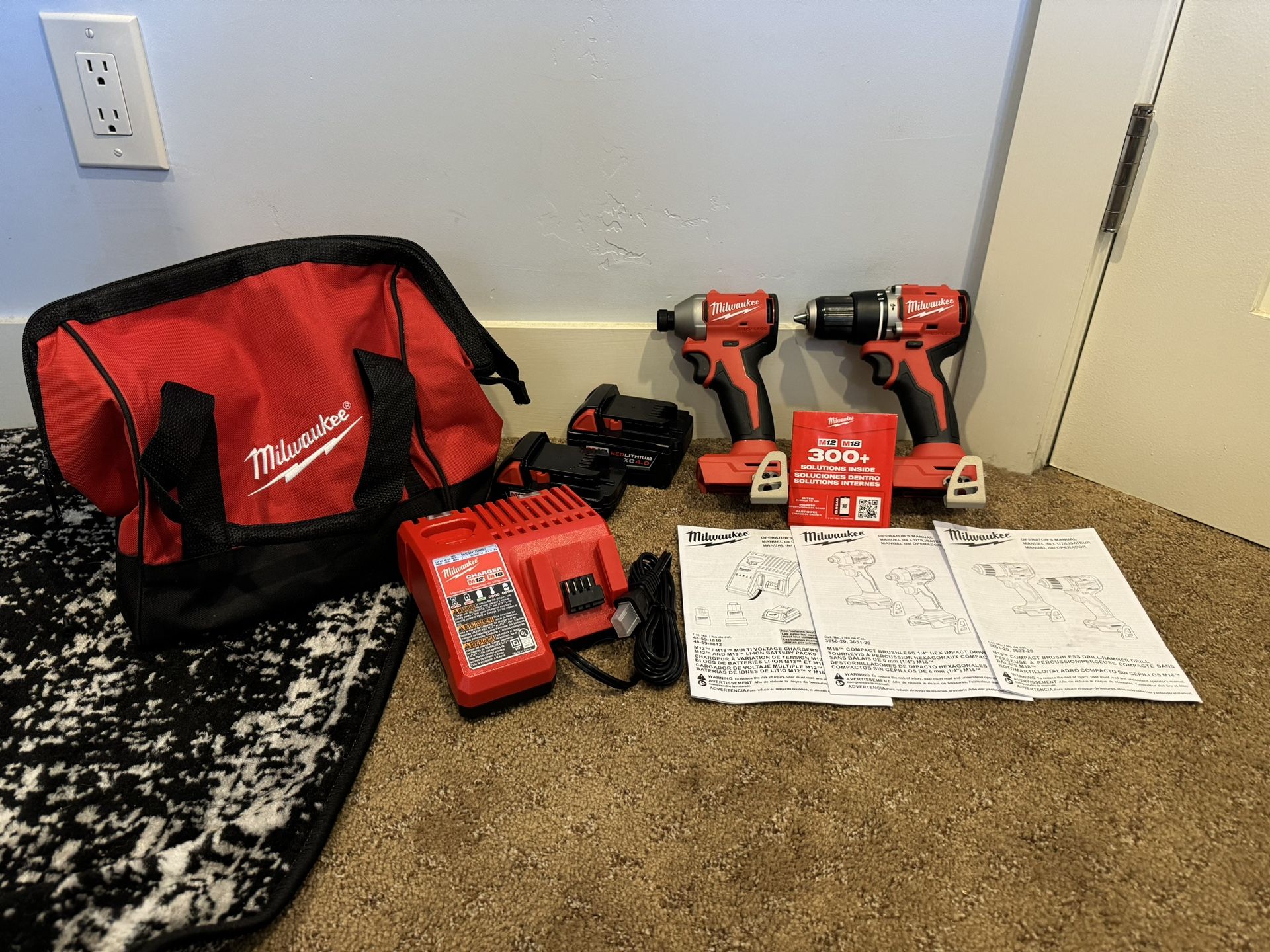 Milwaukee M18 Brushless 2-Tool Kit - Brand New