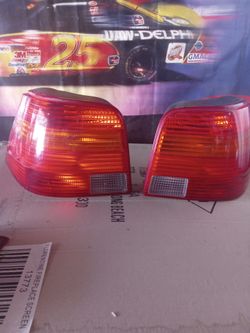 Pair of Red Amber Car Tail Lights