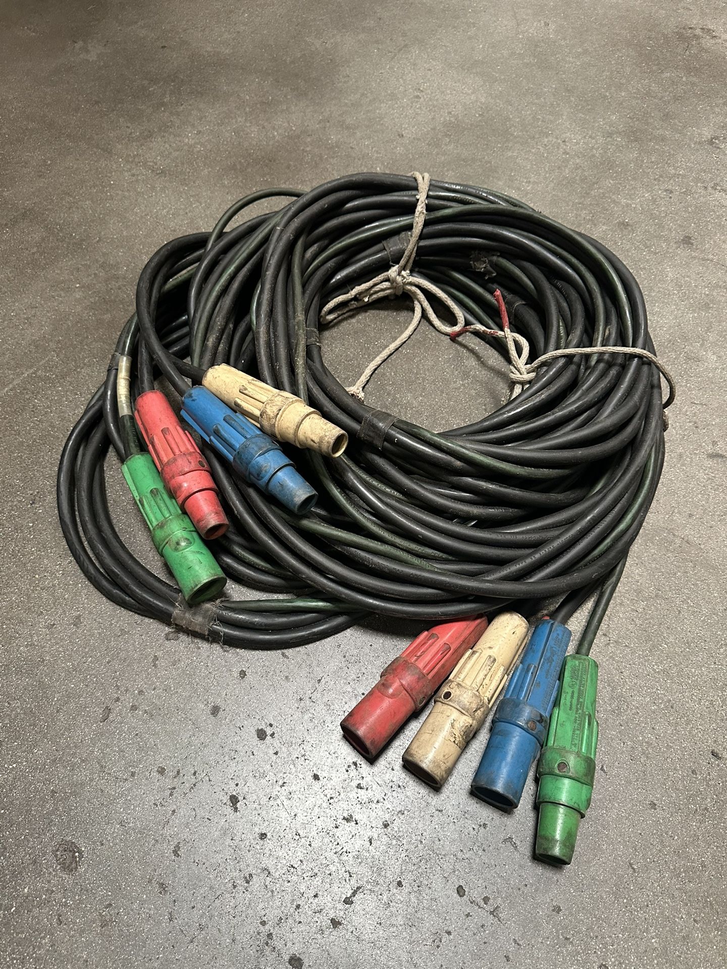 Camlok Banded Cable 50’ Single Phase