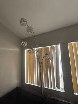 Elegant Crystal Ball Floor Lamp. 