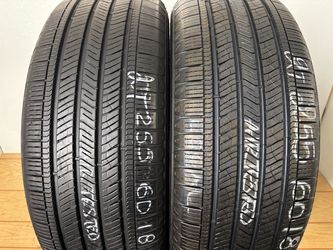 2 tires 255 60 18 goodyear eagle touring high tread