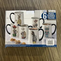 Hipster Animal Mug Set (Coffee Mugs)