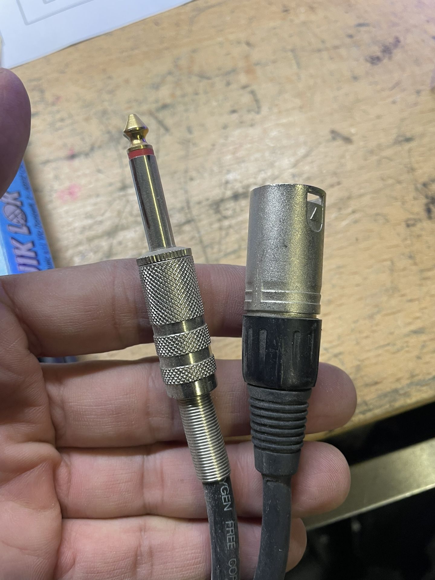 Speaker cable XLR/ jack 15 ft new