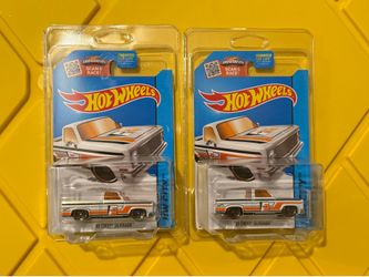 Hotwheels 83 Silverado white Fram